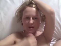 My lovely wife from the UK gives me a large facial and cook jerking.